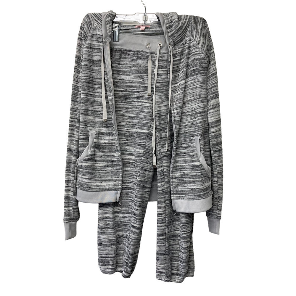 Juicy Couture  Velour Space Hoodie Jacket Cloud Dancer  tracksuit set